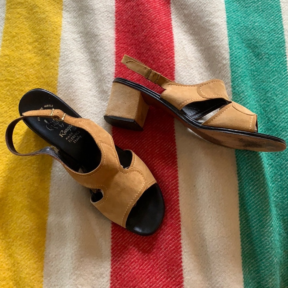 Vintage Amalfi Block Heel Sandals